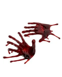 Spirit Halloween Bloody Hand Drips Window Clings