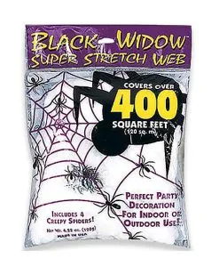 Spirit Halloween White Superstretch Spider Web Decoration