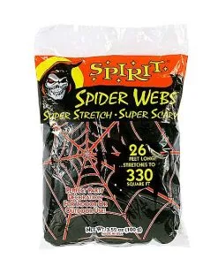 Spirit Halloween Black Spider Web