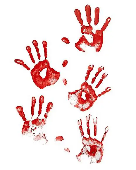 Spirit Halloween Floor Gore Bloody Human Handprints Decoration 3 Spirit Halloween Floor Gore Bloody Human Handprints Decoration