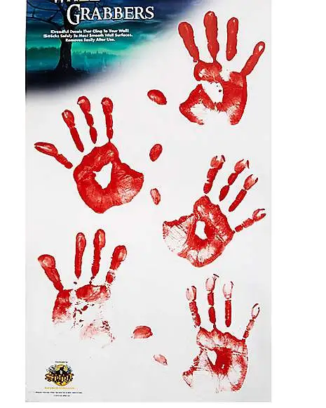 Spirit Halloween Floor Gore Bloody Human Handprints Decoration 4 Spirit Halloween Floor Gore Bloody Human Handprints Decoration - Image 2