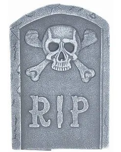 Spirit Halloween 15 Inch Skull And Bones Tombstone