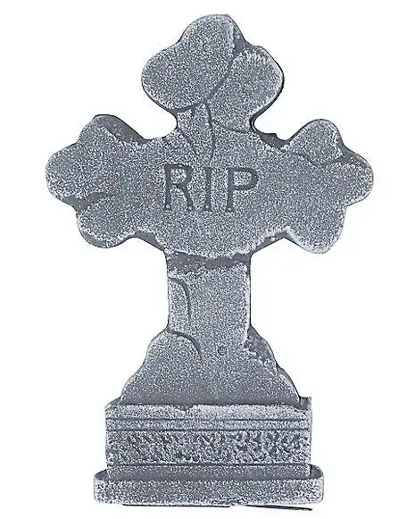 Spirit Halloween 15 Inch Cross Tombstone 3 Spirit Halloween 15 Inch Cross Tombstone
