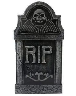 Spirit Halloween 16 Inch RIP Skull Tombstone