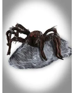 Spirit Halloween 21 Inch LED Black Jumping Spider Animatronic -Deals Shop By Theme Store 01174804 c 1