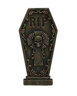 Spirit Halloween 2 Ft RIP Skull Tombstone