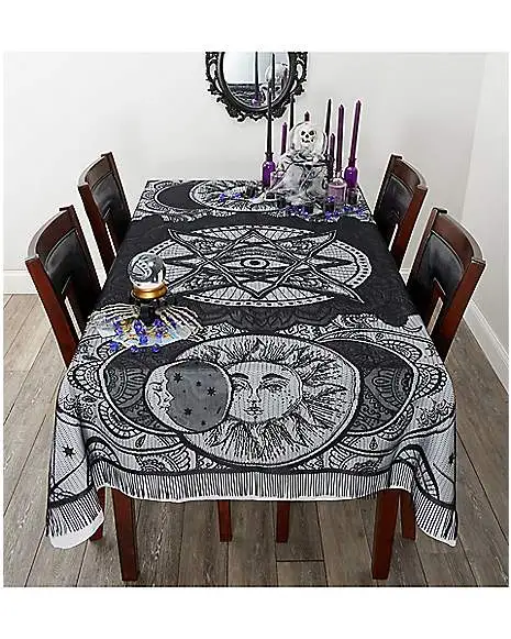Spirit Halloween 7 Ft Tarot Celestial Tablecloth 4 Spirit Halloween 7 Ft Tarot Celestial Tablecloth - Image 2