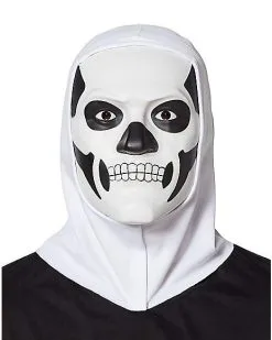 Spirit Halloween Hooded Skull Trooper Full Mask - Fortnite