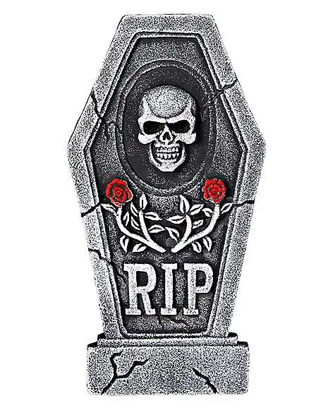 Spirit Halloween 16 Inch Rose Tombstone 3 Spirit Halloween 16 Inch Rose Tombstone