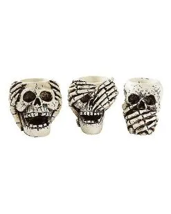 Spirit Halloween Skull Candle Holders