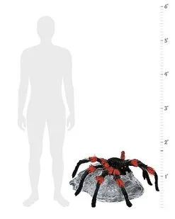 Spirit Halloween 21 Inch LED Black Jumping Spider Animatronic -Deals Shop By Theme Store 01463447 b