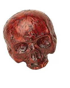 Spirit Halloween Red Skull