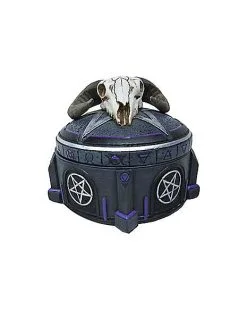 Spirit Halloween Mystical Arts Ram Skull Trinket Box -Deals Shop By Theme Store 01498252 b