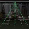 Spirit Halloween 10 Ft. Light Up Green Spider Web -Deals Shop By Theme Store 01523372 a