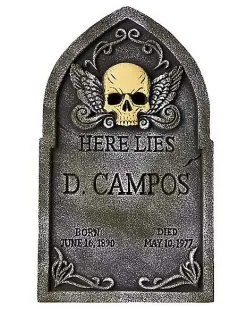 Spirit Halloween 21 Inch D. Campos Tombstone - Decorations