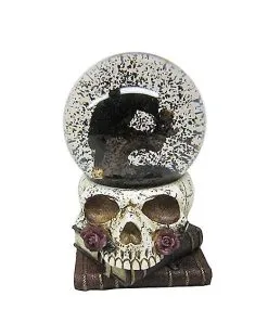 Spirit Halloween Gothic Noir Raven Snow Globe
