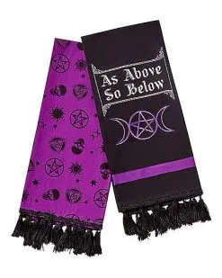 Spirit Halloween Multi-Pack As Above So Below Dish Towels - 2 Pack