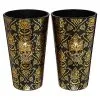 Spirit Halloween Gothic Noir Skull Glass Set 2 Pack - 16 Oz. -Deals Shop By Theme Store 01564442 a