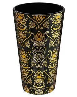 Spirit Halloween Gothic Noir Skull Glass Set 2 Pack - 16 Oz. -Deals Shop By Theme Store 01564442 d