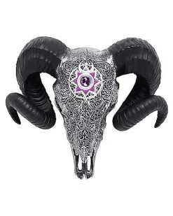 Spirit Halloween Mystical Arts Ram Head Sign