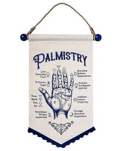 Spirit Halloween Tarot Palmistry Canvas Banner