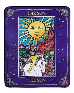 Spirit Halloween The Sun Tarot Fleece Blanket