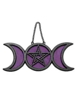 Spirit Halloween Mystical Arts Moon Phase Glass Sign