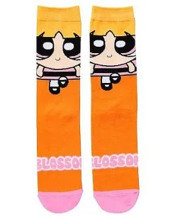 Spirit Halloween Blossom Crew Socks - The Powerpuff Girls