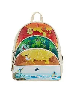 Spirit Halloween Loungefly Elements Pokemon Mini Backpack